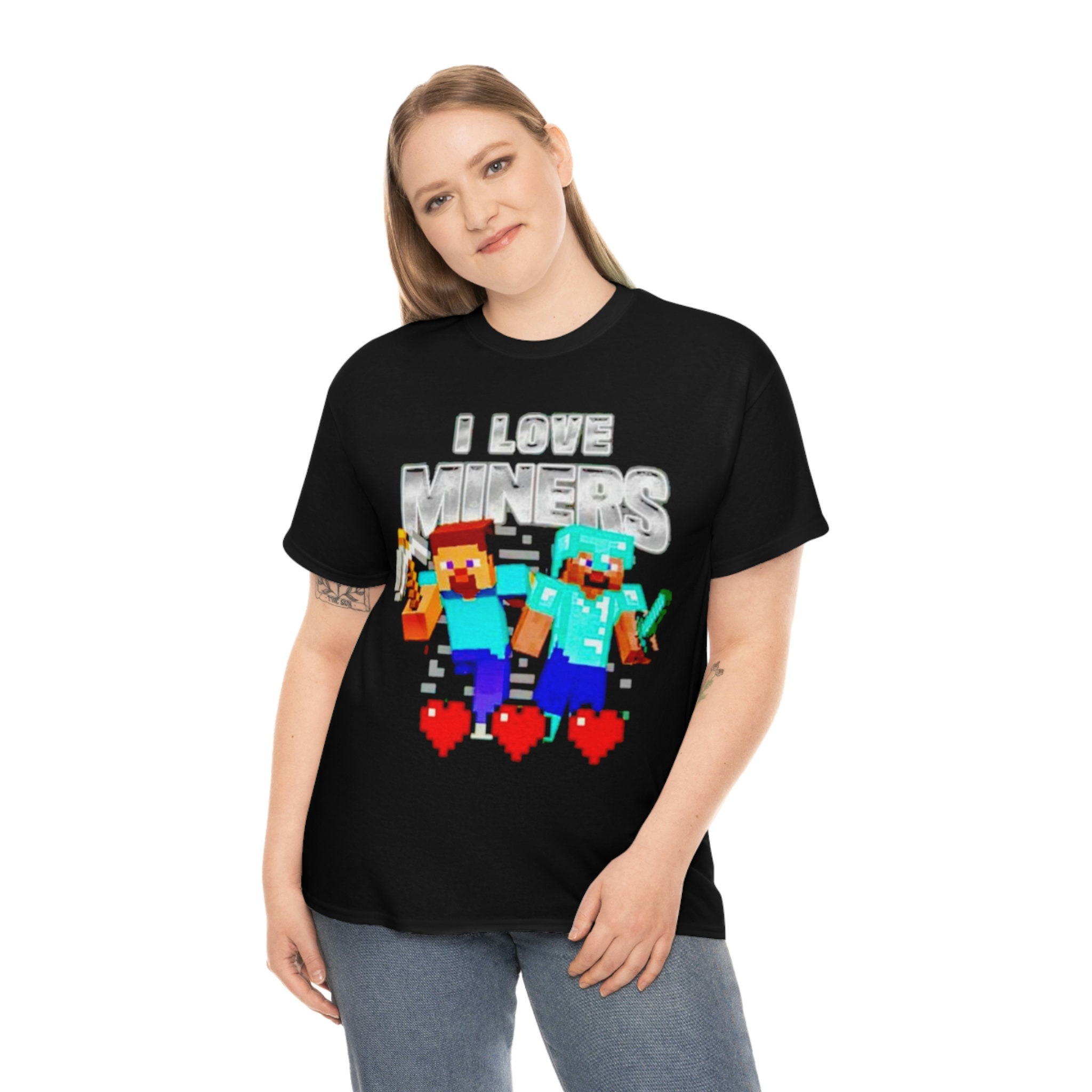 Minecraft I Love Miners Funny Meme Tshirt Etsy Australia