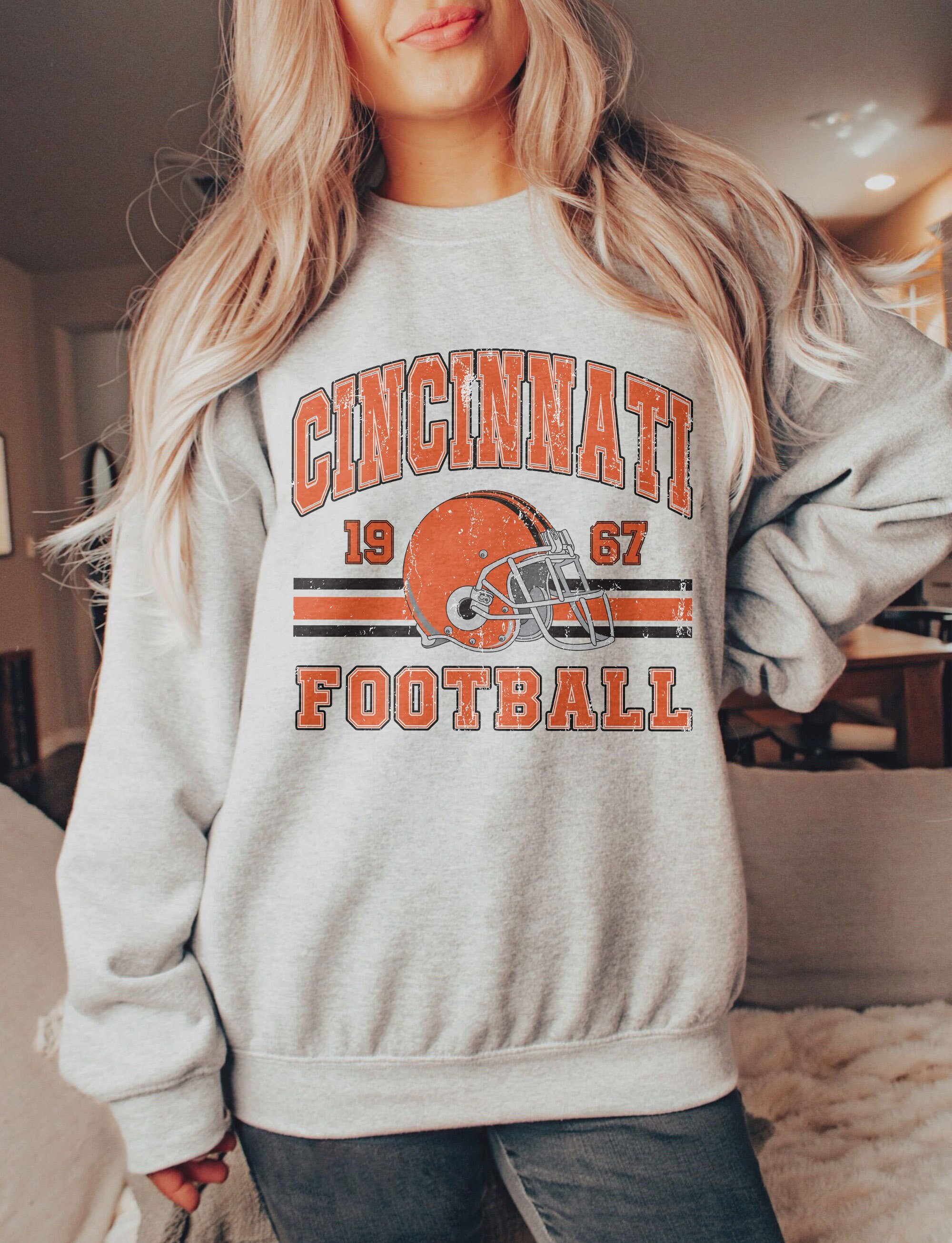 Cincinnati Football Shirt, Cincinnati Tees, Cincinnati Shirt, Football Shirt,  Vintage Shirt, Retro Shirt, Movie Shirt, Gifts For Him Barkingtees Fashion