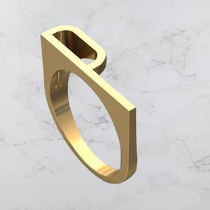 Anillo con letras hecho a mano, anillo personalizado con iniciales delicadas, regalo para novia, anillo llamativo, anillos apilables, anillo con letras en plata esterlina.