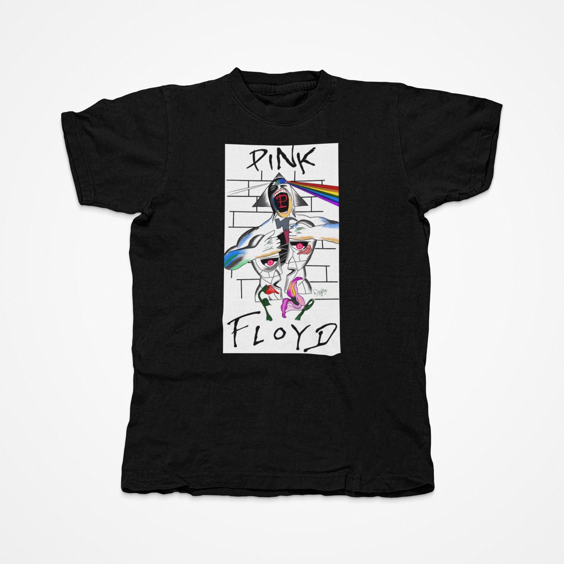 Pink Floyd the Wall Shirt Pink Floyd Tshirt Printed Pink Floyd Short