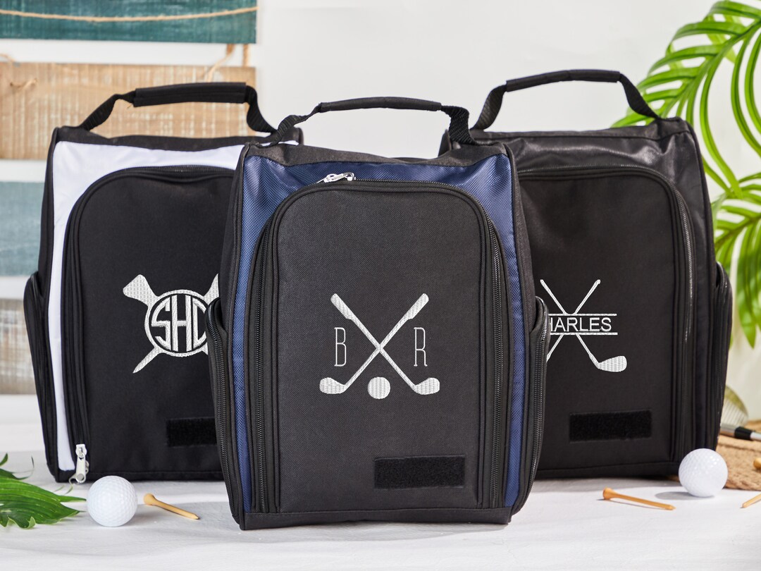 Embroidered Golf Shoe Bagcleat Baggolfer Giftpersonalized Etsy