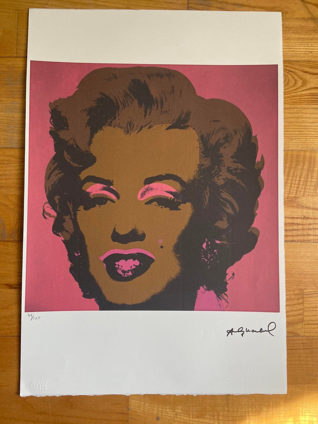 Andy Warhol Lithography Marilyn Monroe - Etsy