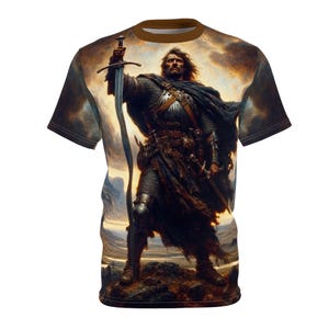 William Wallace Celtic History Unisex Tee, Scottish Legend Shirt, Braveheart Movie Fan Gift, Scotland Hero T-Shirt, Medieval Warrior Top