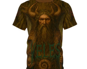 Veles, Slavic Deity Illustration Tee | Ancient Slavic God of Earth, Waters, Livestock, Underworld, European pride, Mythology, Unisex