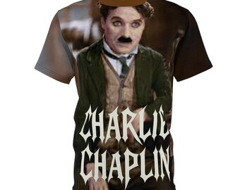 Camiseta unissex Charlie Chaplin, camiseta vintage de cinema, roupa de ator inglês, camiseta de cineasta cômico, camiseta de compositor, presente para amantes do cinema