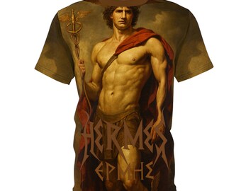 Hermes Greek Mythology, Ancient Greek Olympian Deity, Greek History, European Pride Tee, Son of Zeus, Messenger of the Gods