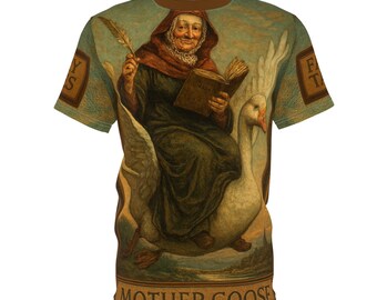 Camiseta unissex Mother Goose, Contos de Fadas, Camiseta de História Francesa, Camiseta de Livro de Histórias para Dormir, Blusa de Histórias Europeias, Roupa de Livro de Histórias Inglesas, Clássica