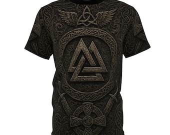 Celtic Knot Heavy Metal Tee | European Heritage Symbolism