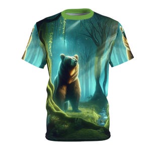 Forest Bear Tee, Woodland Animal Shirt, Nature Lover Gift, Outdoor Adventure Top, Wilderness Graphic Tee, Wildlife T-Shirt, Forest Animal