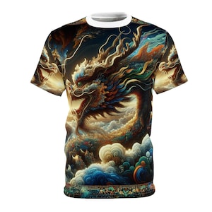 Chinese Dragon Unisex Tee, Mythology Tshirt, Culture Shirt, Dragon Lover Gift, Asian Fantasy Top