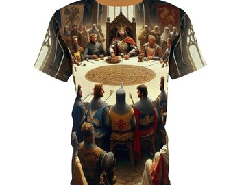 Camiseta Rei Arthur Cavaleiros da Távola Redonda, Camiseta Unissex da Lenda Arturiana, Herança Europeia, Presente de História Medieval, Camiseta de Camelot, Camiseta de Mitologia