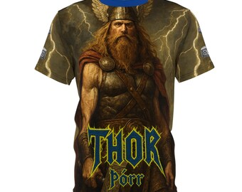 Camiseta Thor, Deus do Trovão | Design Viking da Mitologia Nórdica