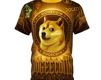 Dogecoin Cryptocurrency Design Tee | DOGE Meme Coin Blockchain