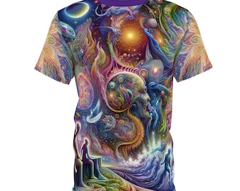 DMT Themed Unisex Tee Shirt, N-dimethyltryptamine, Trippy and Dreamy, Surreal, Psychedelic Apparel, Hippie Clothing, Festival Wear,