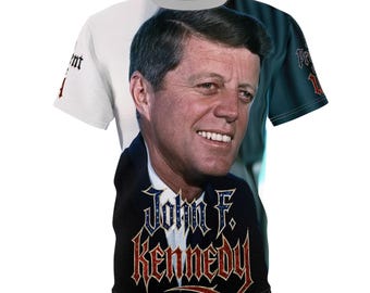 John F Kennedy Tribute Unisex Tee, USA President History Hero Democrat, Assassinated 1963, Political Shirt, Patriotic Apparel
