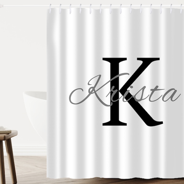 Personalized Shower Curtain Etsy