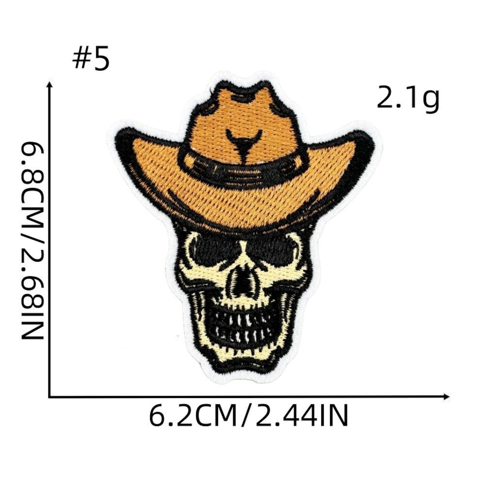 Cowboy Embroidery Patch,boots Patches,skull Cowboy,western Patches for ...