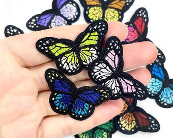 Color Butterfly Patches,Butterfly Embroidered Patch,Iron On Patch
