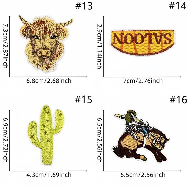 Cowboy Rider Patch,cowboy Hat Patch,cowboy Boot Patch,embroidered Patch ...