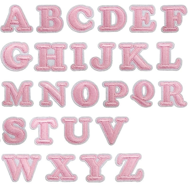 Mini Accessories Lettering Mini Letters Patch,embroidered Iron on Patch Applique DIY Name Alphabet ...