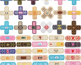 Plasters Bandage Patch,Cute Embroidered Patch Appliques Badge Iron On Patch