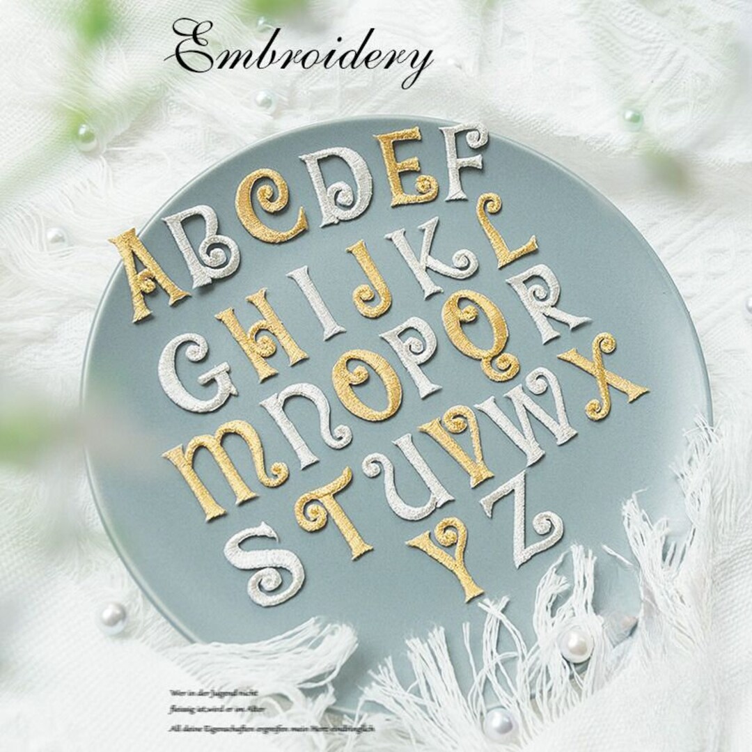 Fancy Alphabet Letters Patch,mini DIY Name Gitter Alphabet Patches