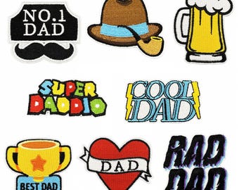 Dad Patch,Father’s Day Embroidery Patch,Iron On Patch,Gift For Dad