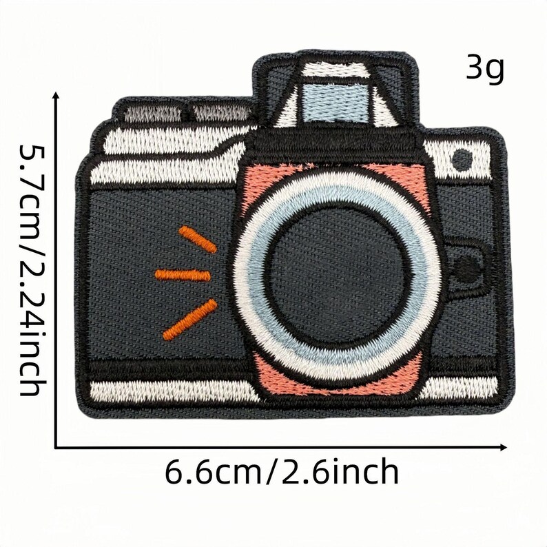 Cartoon Camera Patches,vintage Camera Embroidered Patch,retro Camera ...