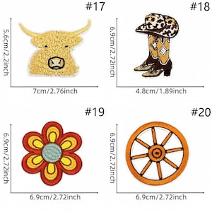 Cowboy Rider Patch,cowboy Hat Patch,cowboy Boot Patch,embroidered Patch ...