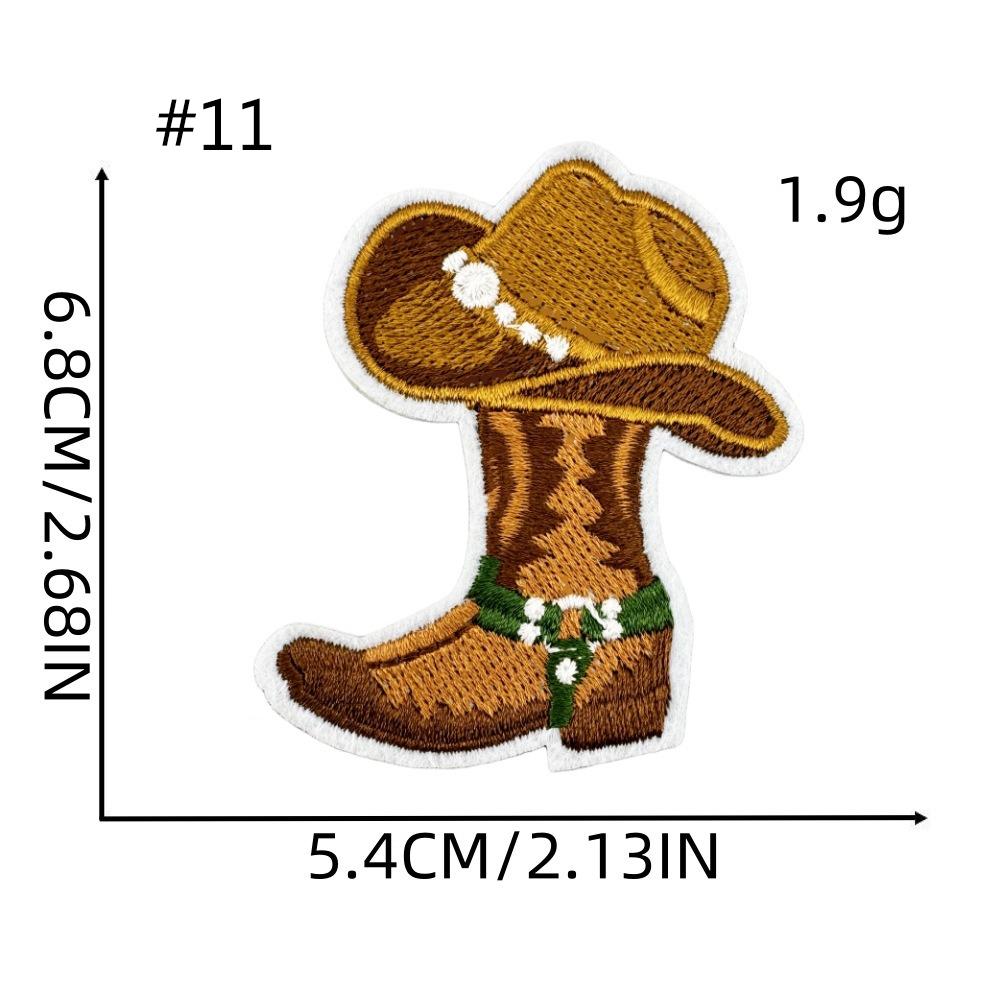 Cowboy Embroidery Patch,boots Patches,skull Cowboy,western Patches for ...