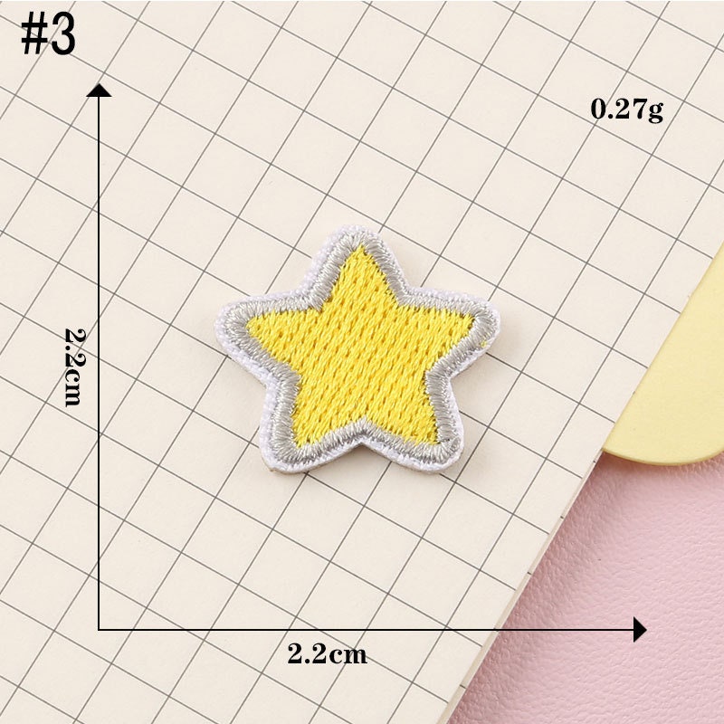 Colorful Star Bowknot Embroidered Patch,star Patch, Bow Patch,self ...