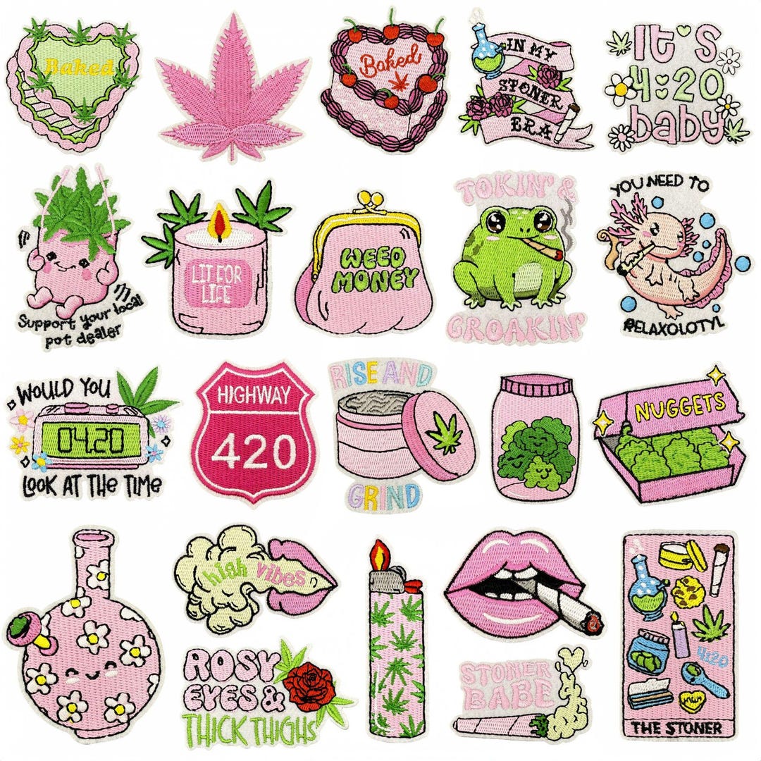 Pink Patch Vector Pink Elements Embroidery Patch,pink Girl Patches,diy Patches for ...