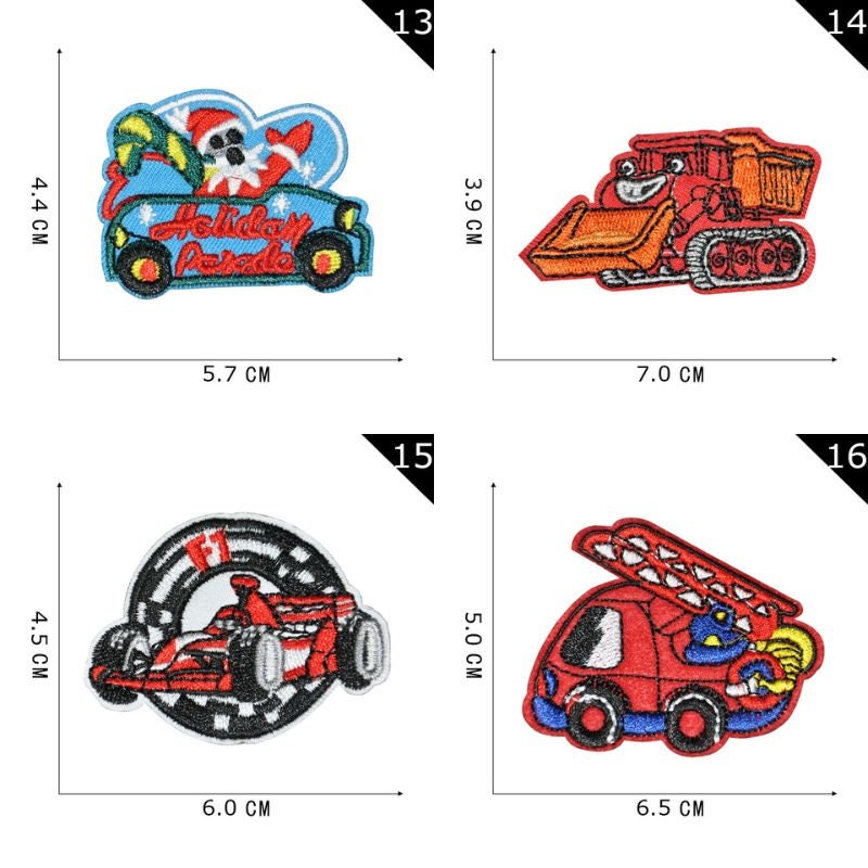 Cartoon Engineering Cars Patches,racing Patch,vintage Car Patch,patches ...