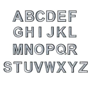 White Alphabet Letter Patch,Embroidery DIY Name Alphabet Patches, Patches For Clothing Bags,Patches Iron On