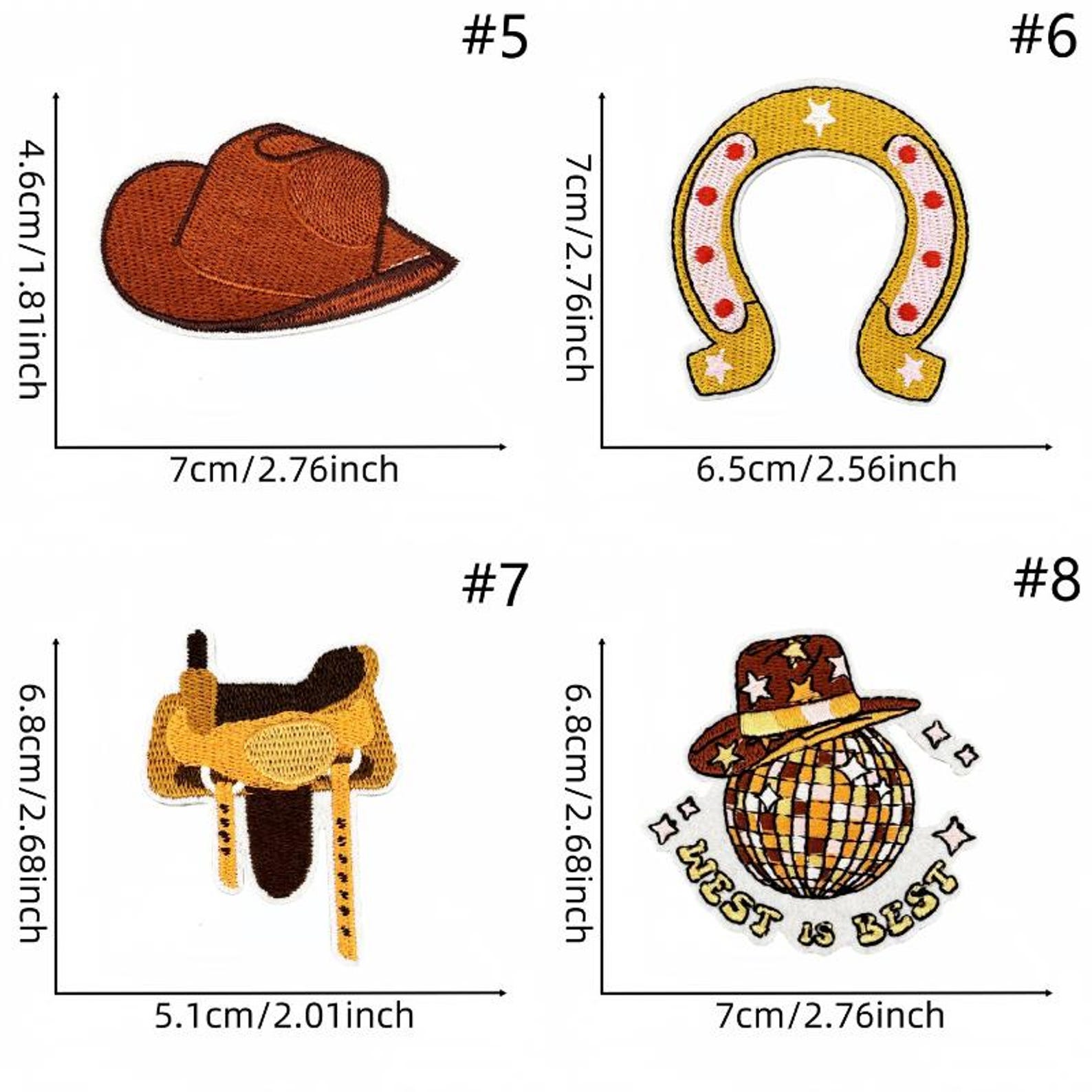Cowboy Rider Patch,cowboy Hat Patch,cowboy Boot Patch,embroidered Patch ...
