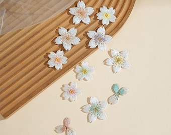 Flower Floral Embroidered Patch,Plant Applique Flowers Patch,Iron On Patch