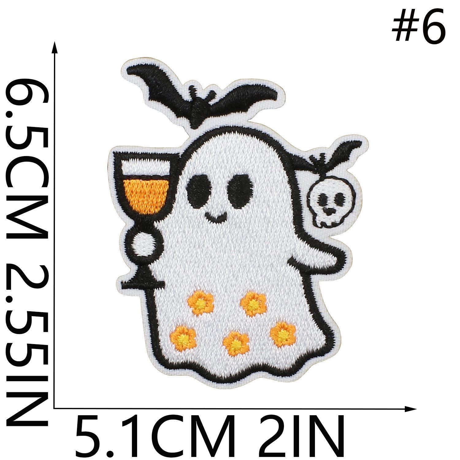 Ghost Patch Applique Badge,halloween Ghost Embroidery Patch,iron on ...