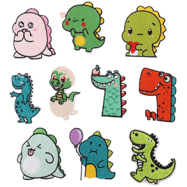 Dinosaur Patch,Cartoon Dino Embroidered Patch,Iron On Patch