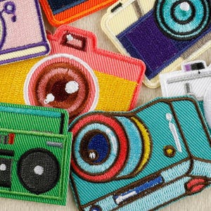 Camera Patches,vintage Camera Embroidered Patch,retro Camera Iron on ...