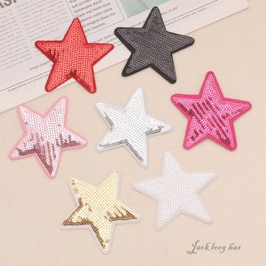 Sequin Star Patch,Glitter Sequins Patch,Diy Iron On Patch