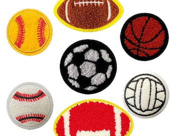 Football Patch, Baseball patch,Basketball Patch, Soccer Patch, Volleyball Patch, Iron On/ Self-Adhesive Patches