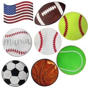 Sport Ball Pailletten Patch,Baseball Patch,Basketball Patch,Fußball Patch,Fußball Patch,große Sport Patches,Flicken zum Aufbügeln