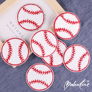 Baseball Chenille Gestickter Aufnäher, Baseball Patch, Dekoration für Kleidung Taschen DIY Patch, Aufnäher zum Aufbügeln
