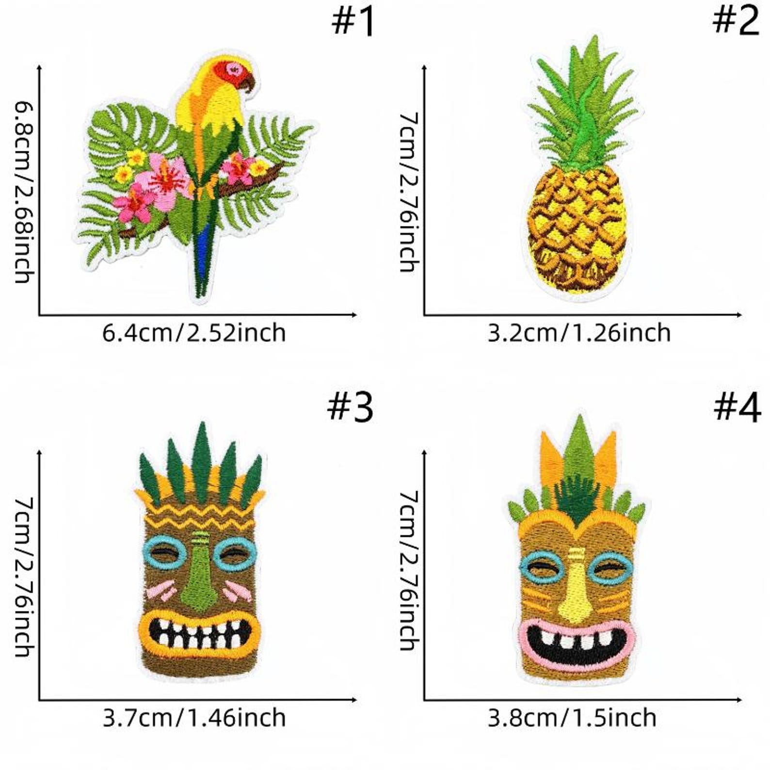 Summer Patches,beach Rainforest Patch,outdoor Nature Embroidered Patch ...