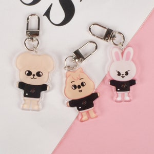 Stray Kids Keychain, Cute SKZOO Keychain For Boys Girls, Kpop Keychain Gifts, Kpop Keyring For Bags, Stray Kids Fans Collection