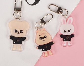 Portachiavi per bambini randagi, portachiavi SKZOO carino per ragazzi ragazze, regali portachiavi Kpop, portachiavi Kpop per borse, collezione fan di bambini randagi