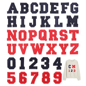 Letter Patches,DIY Name Alphabet Patches,Patches For Clothing Bags, Iron On Embroidered Patches