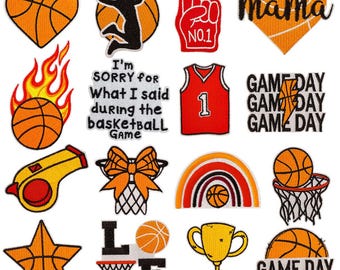 écusson brodé ballon de sport,écusson de basketball,écussons de sport sur le thème du basketball,écusson thermocollant