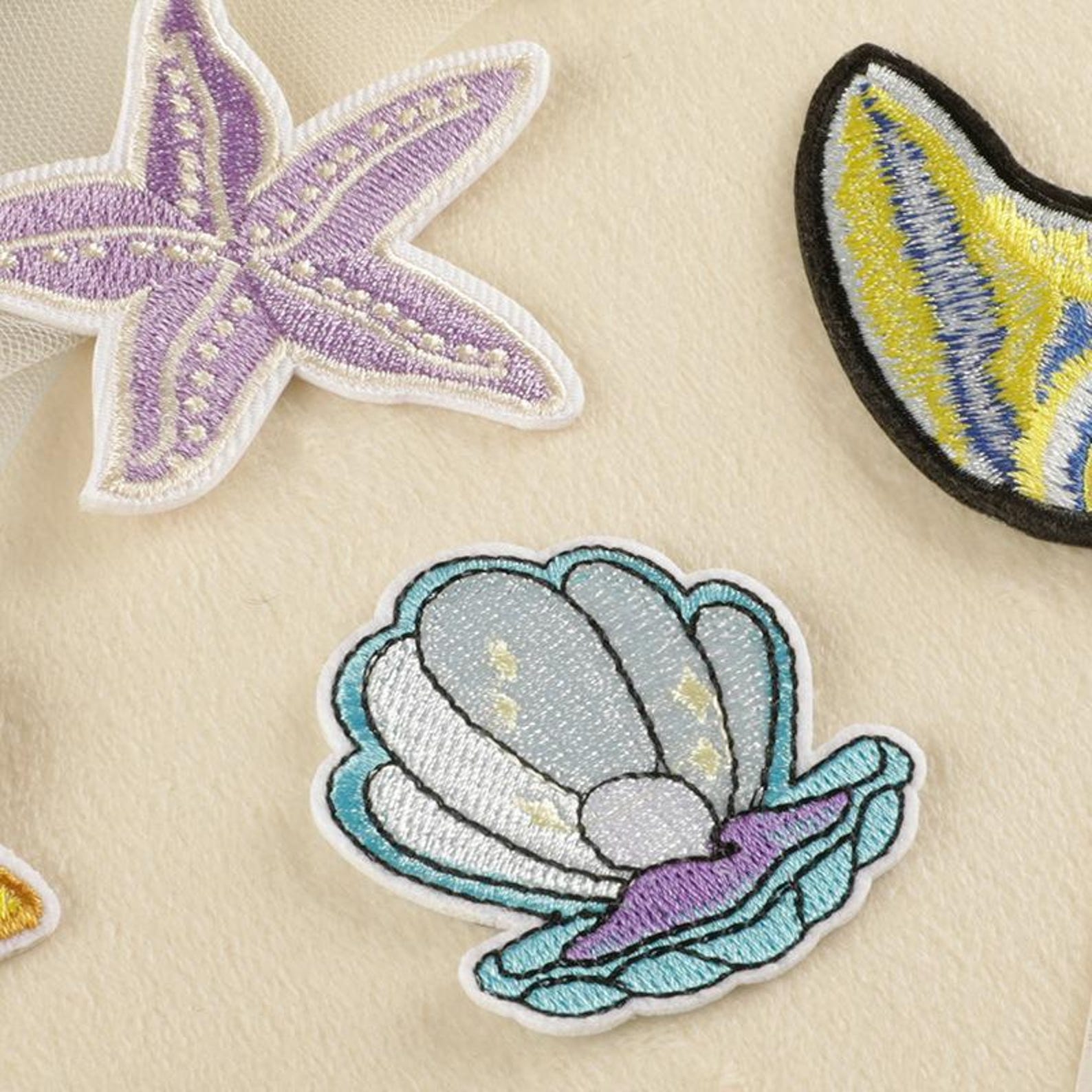 Sea Creatures Applique Patch,shell Patch, Conch Patch, Starfish Patch ...