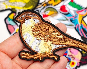 Hummingbird Patch,Embroidery Bird Iron On Appliques